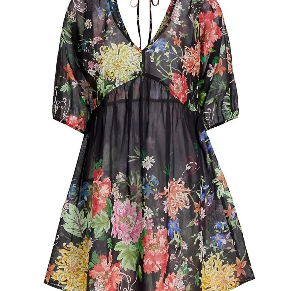 Johnny Was
Metalli Notte Printed Mini Dress